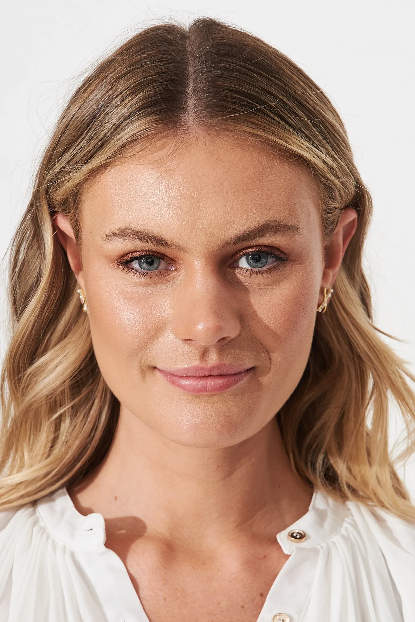 August + Delilah Maurie Earrings In Gold Diamante sold by St Frock product image thumbnail 5