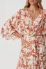 Francis Maxi Dress In Brown With Cream Floral Print sold by St Frock