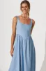 My All Maxi Dress In Light Blue Denim Cotton Blend sold by St Frock