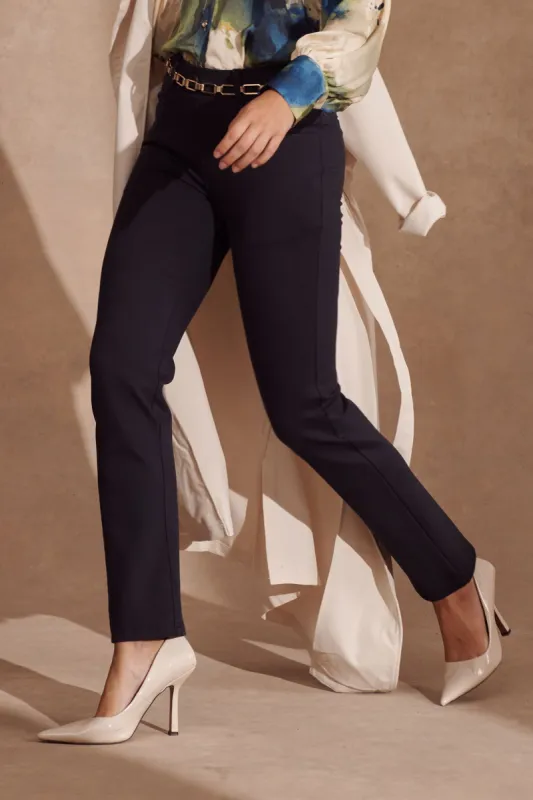 Workflow Stretch Straight Leg Pocket Pant In Navy sold by St Frock