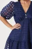 Junee Midi Dress In Navy Organza sold by St Frock