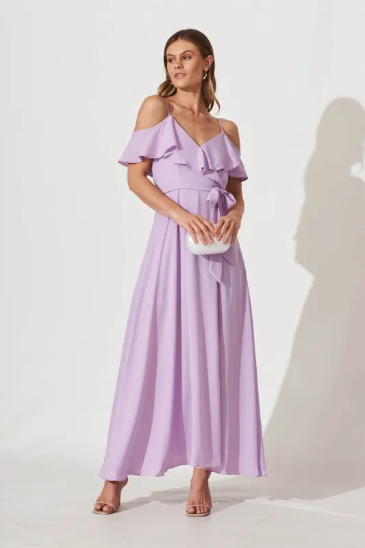 Marit Maxi Dress In Lilac sold by St Frock