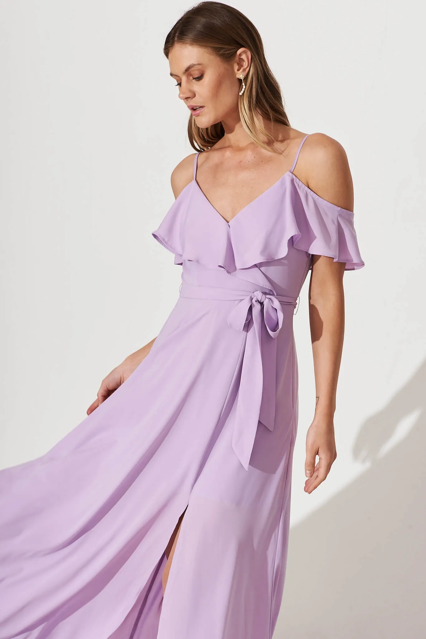 Marit Maxi Dress In Lilac sold by St Frock product image thumbnail 2