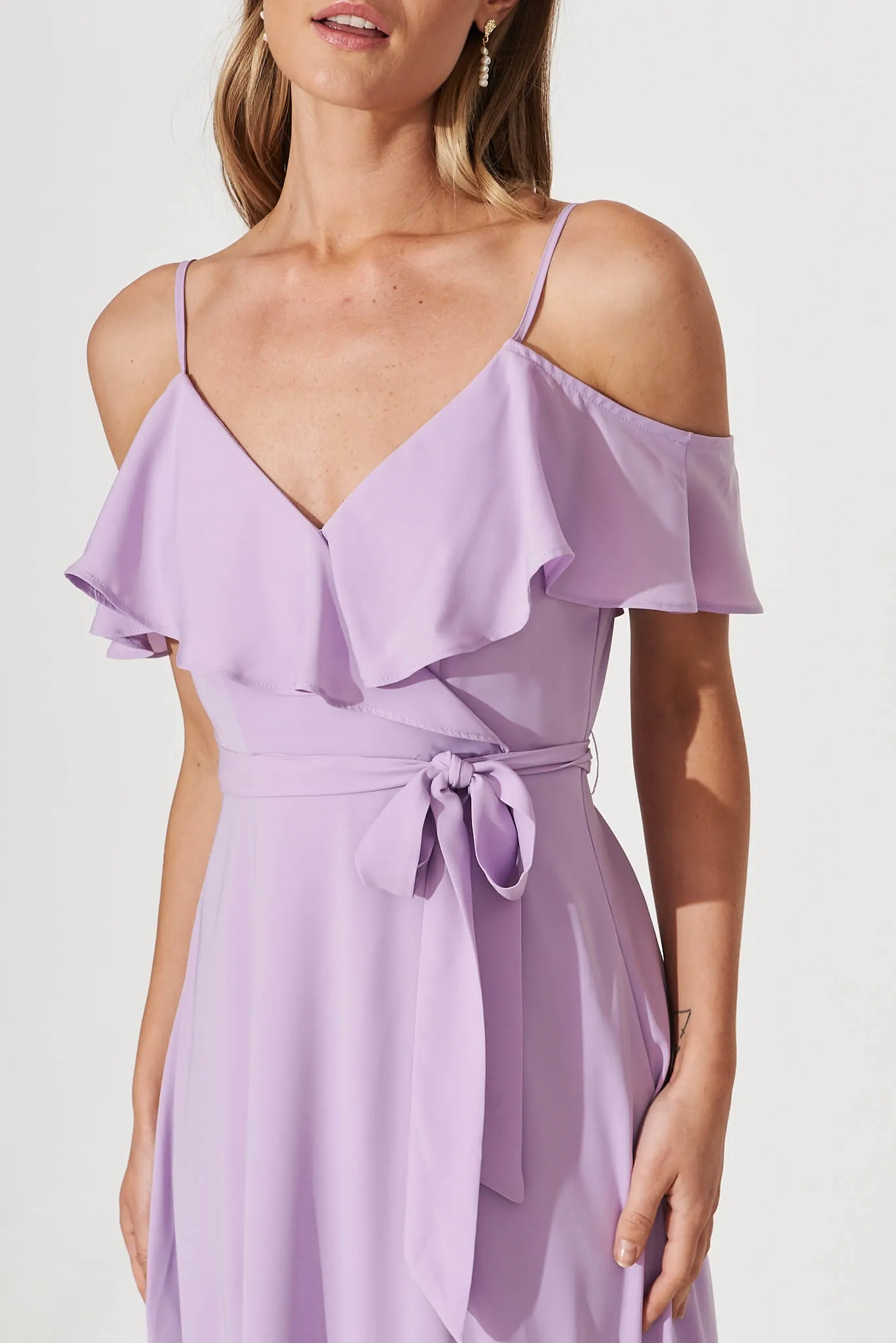 Marit Maxi Dress In Lilac sold by St Frock product image thumbnail 5