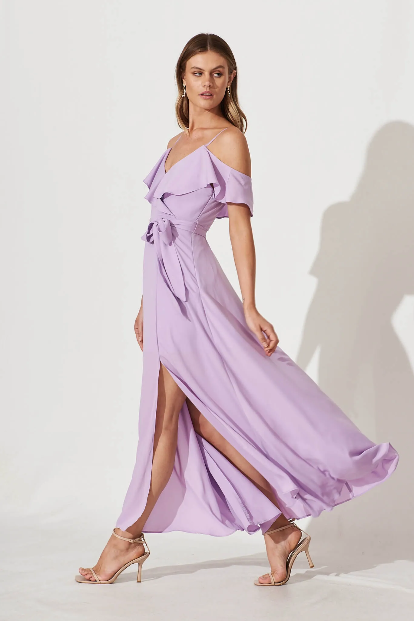 Marit Maxi Dress In Lilac sold by St Frock product image thumbnail 3