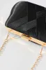 Evie Clutch Bag In Black Pleated Satin sold by St Frock