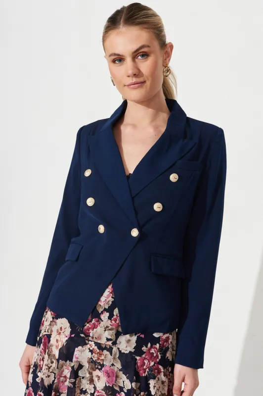 Christine Blazer In Navy sold by St Frock
