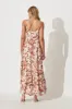 Matilda Maxi Sundress In Brown With Cream Floral sold by St Frock