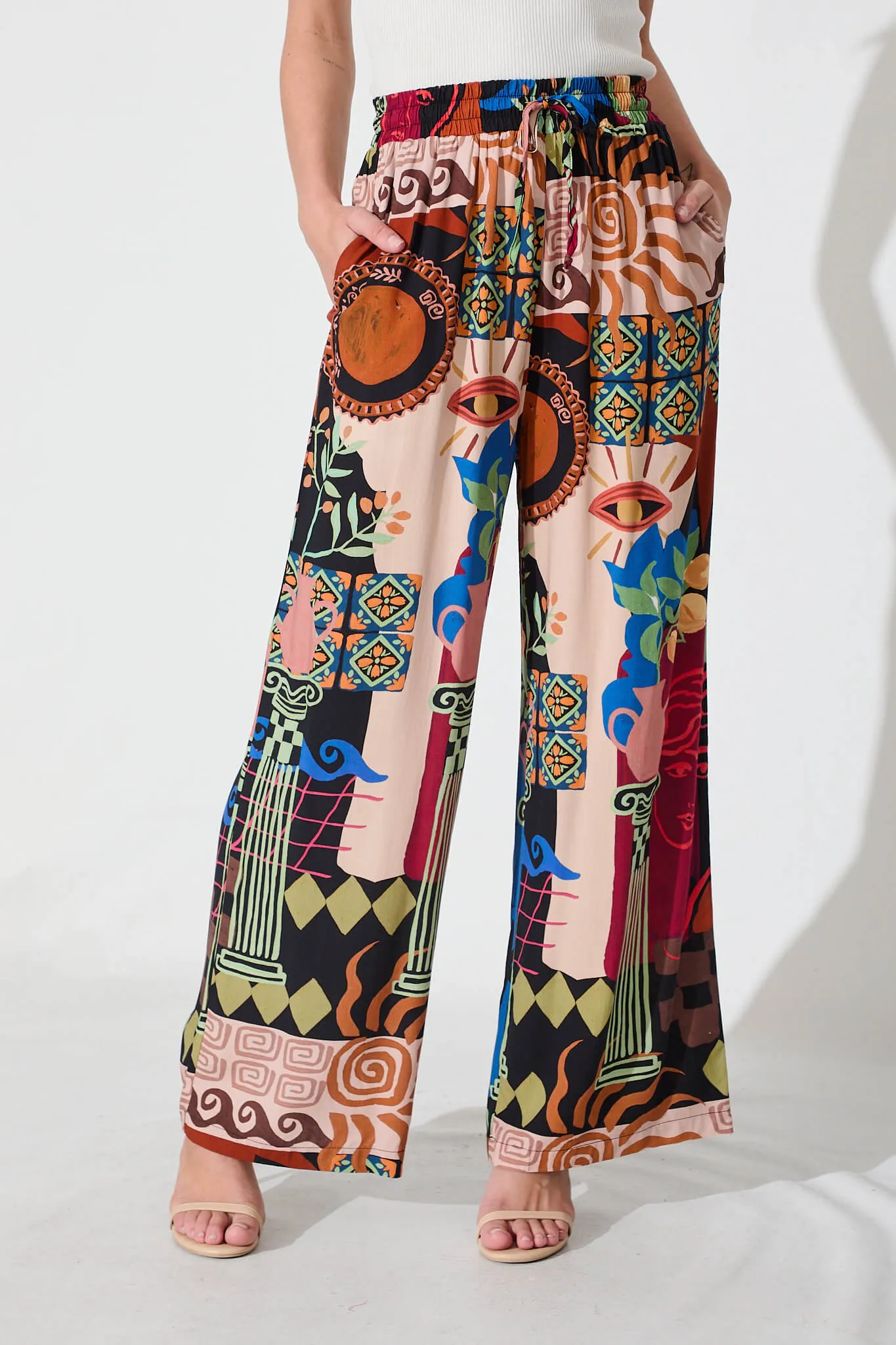 Ariel Pant In Multi Print sold by St Frock
