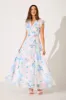 Wynter Maxi Dress In Multi Pastel Floral Chiffon sold by St Frock