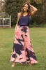 Lucia Pant In Navy With Blush Flower sold by St Frock