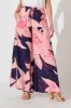 Lucia Pant In Navy With Blush Flower sold by St Frock