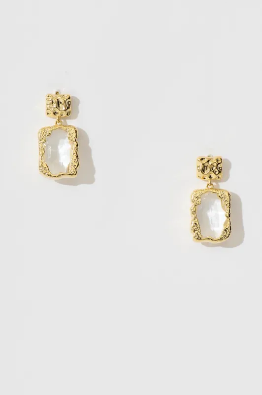 Danielle Drop Earrings In 14K Gold Plated sold by St Frock
