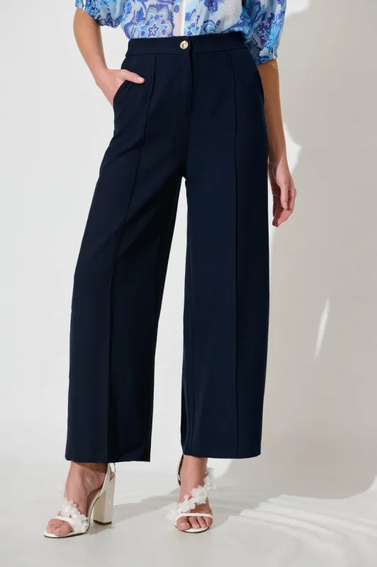 Mantra Pant In Navy sold by St Frock