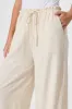 Morgan Pant In Oatmeal Linen Blend sold by St Frock