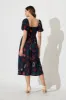 Mariam Midi Dress In Navy Print sold by St Frock