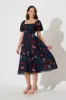 Mariam Midi Dress In Navy Print sold by St Frock