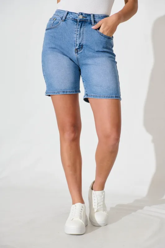 Alden Denim Short in Mid Blue sold by St Frock