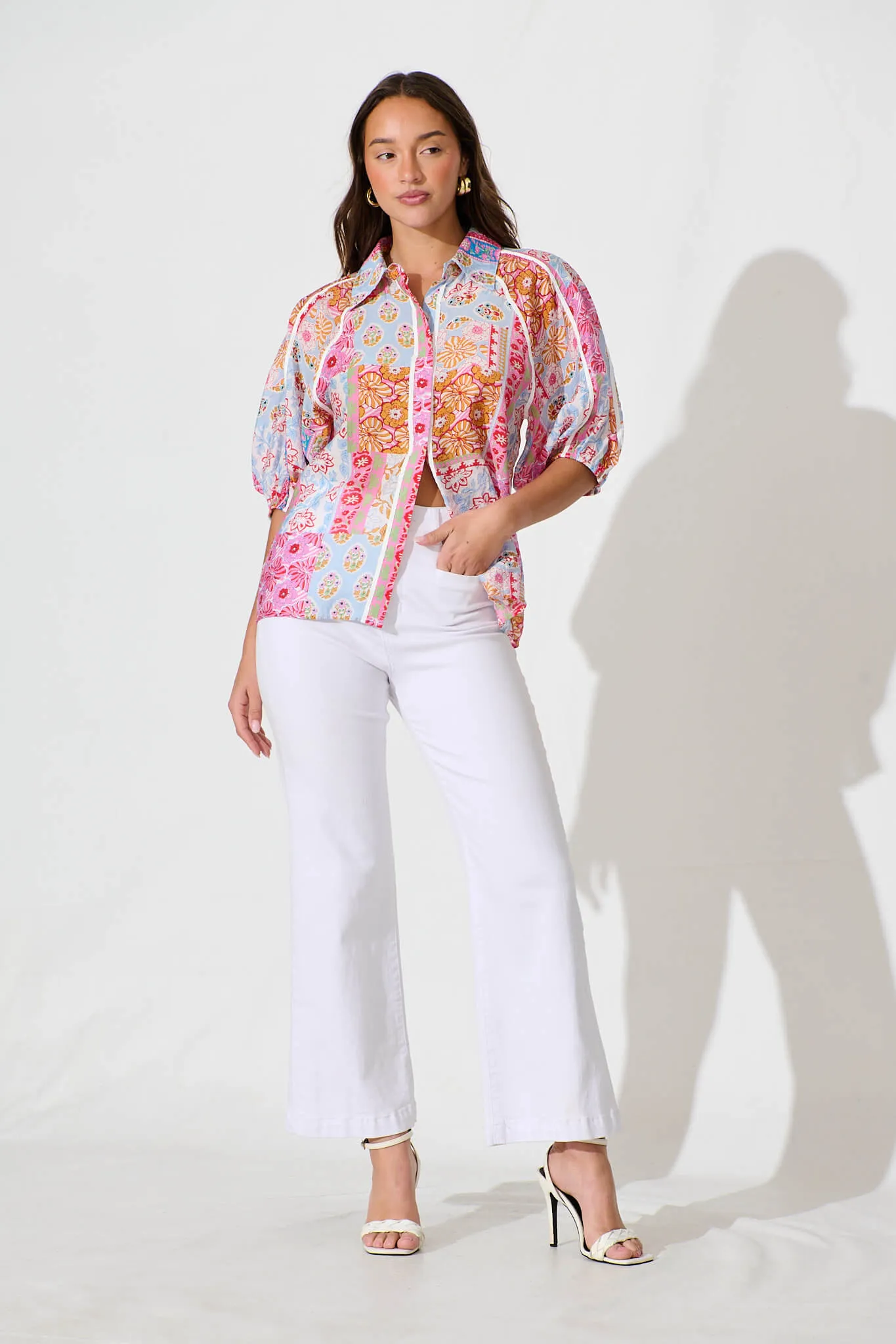 Sedgewick Shirt In Patchwork Multi sold by St Frock product image thumbnail 4