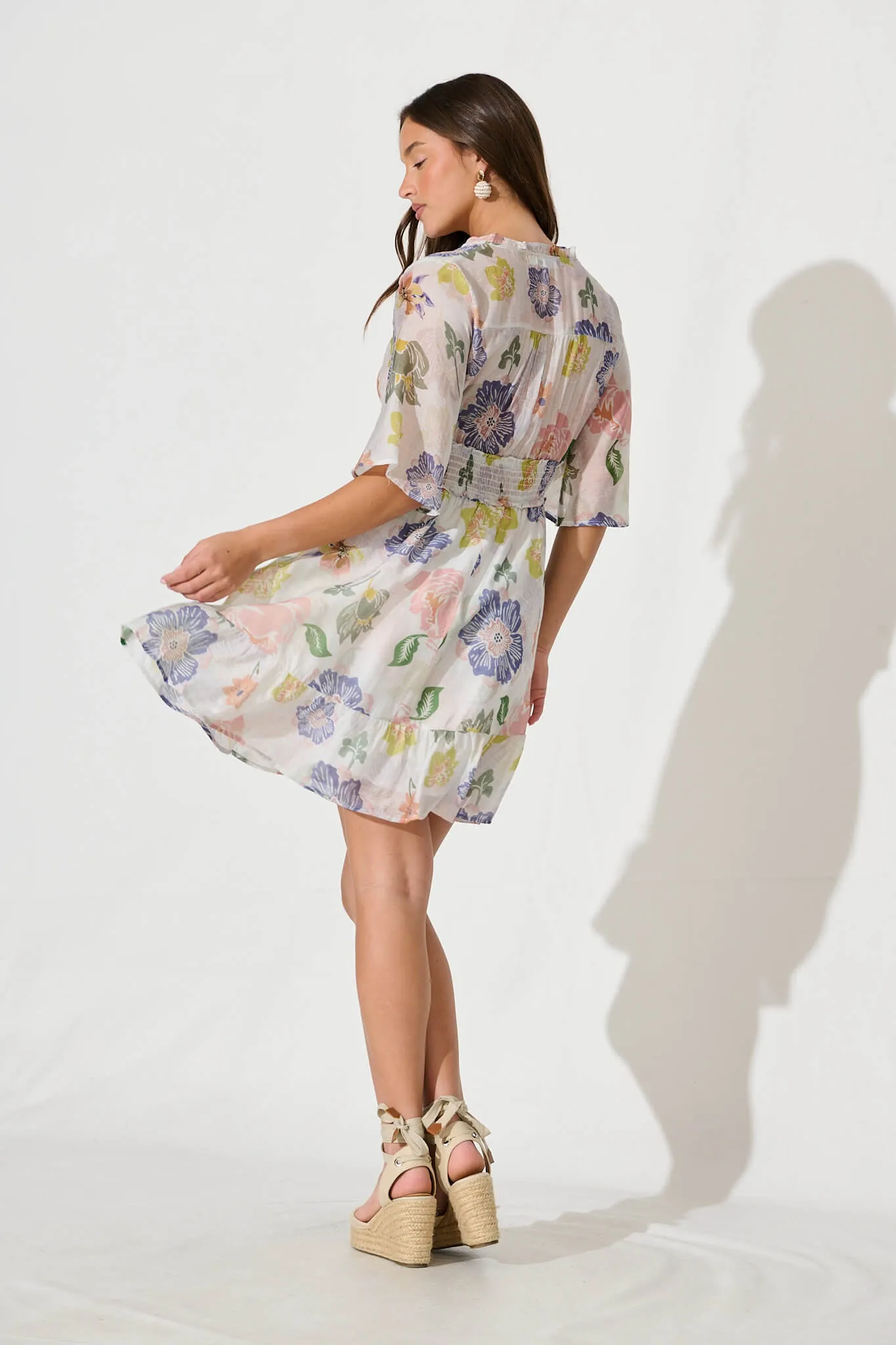 Amaya Dress In Multi Floral sold by St Frock product image thumbnail 4