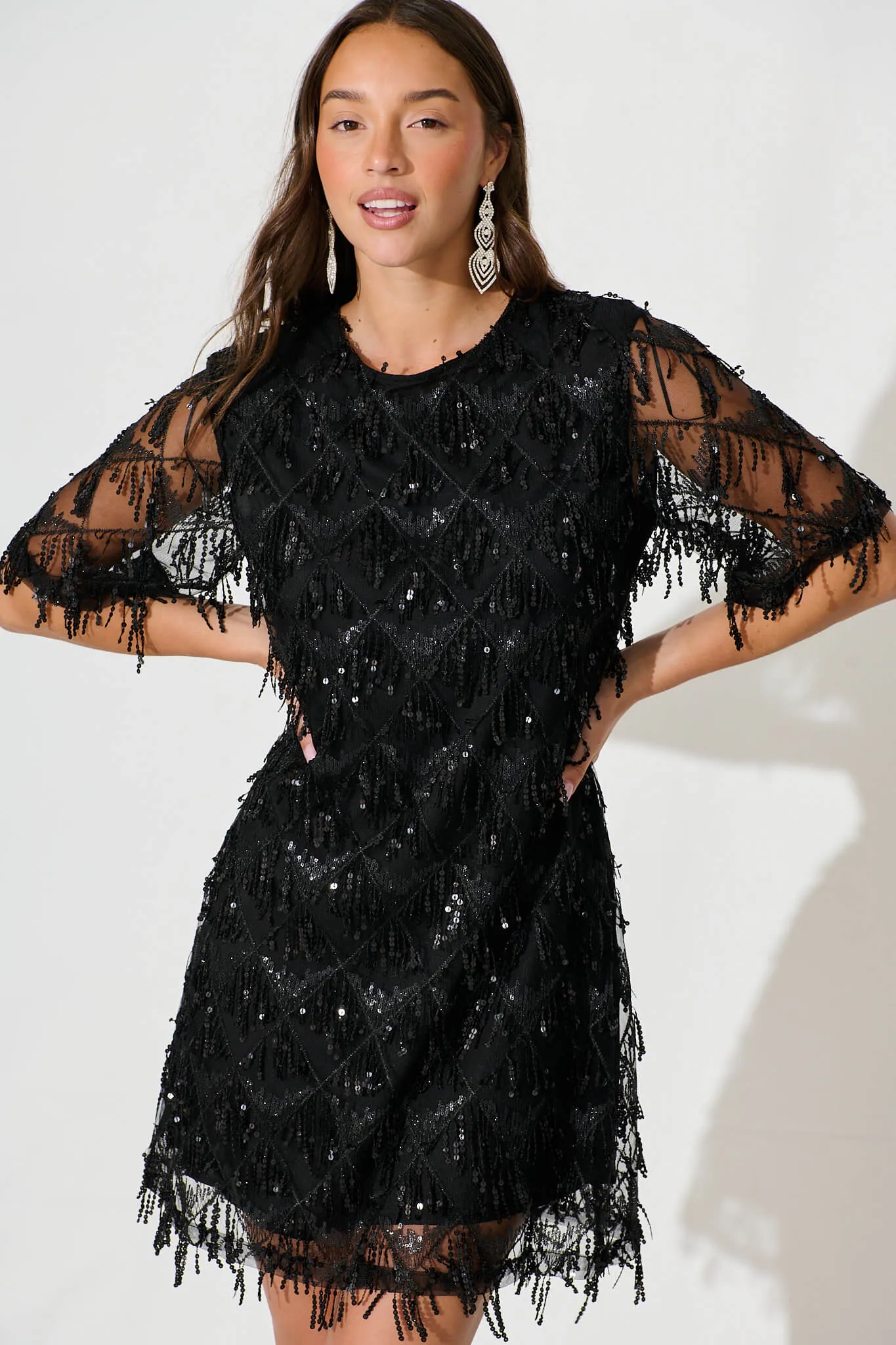 See Me Dress In Black Sequin sold by St Frock product image thumbnail 2