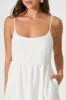 Quinley Maxi Sundress in White Linen Blend sold by St Frock