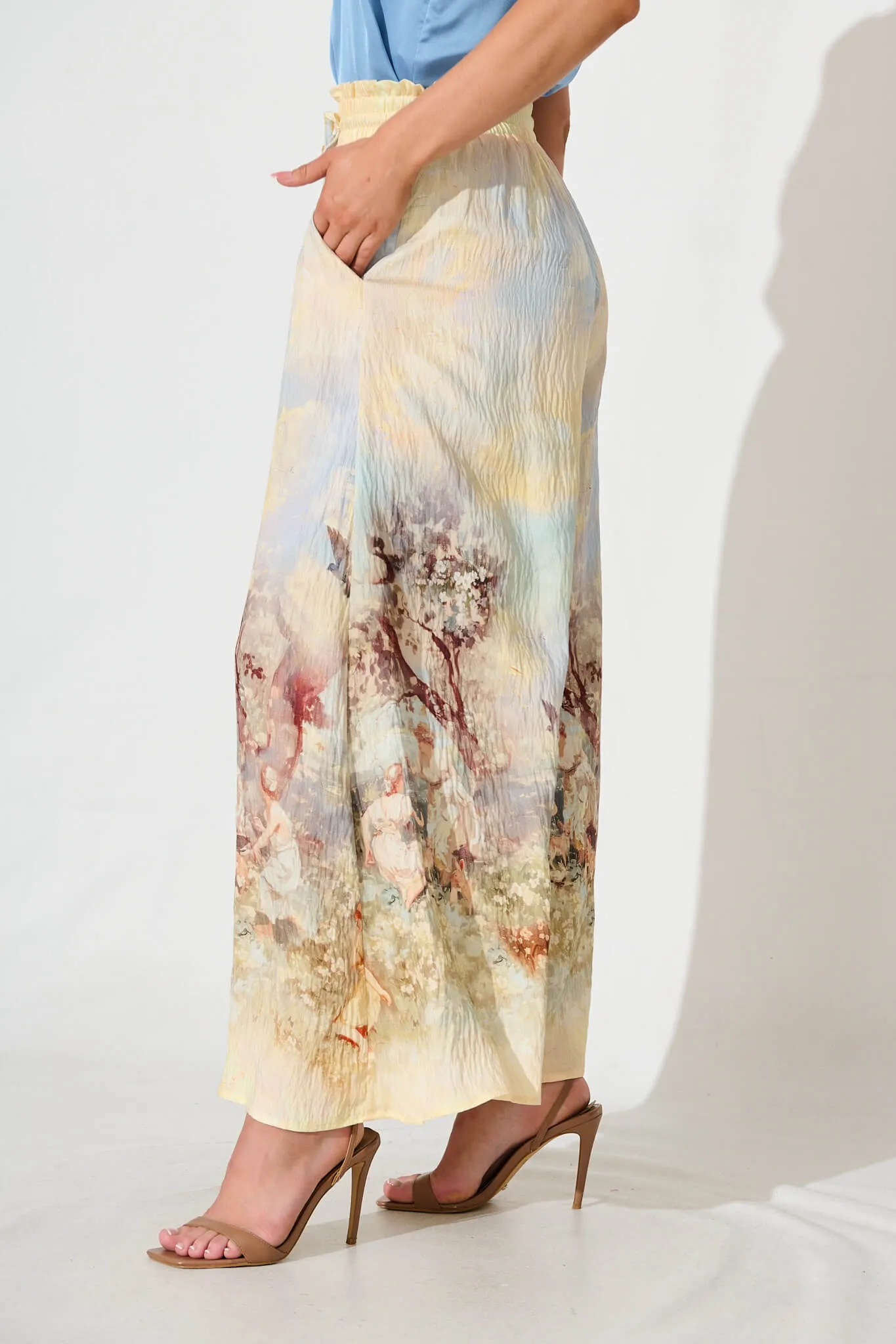 Mariah Pant In Pastel Multi Print sold by St Frock product image thumbnail 5