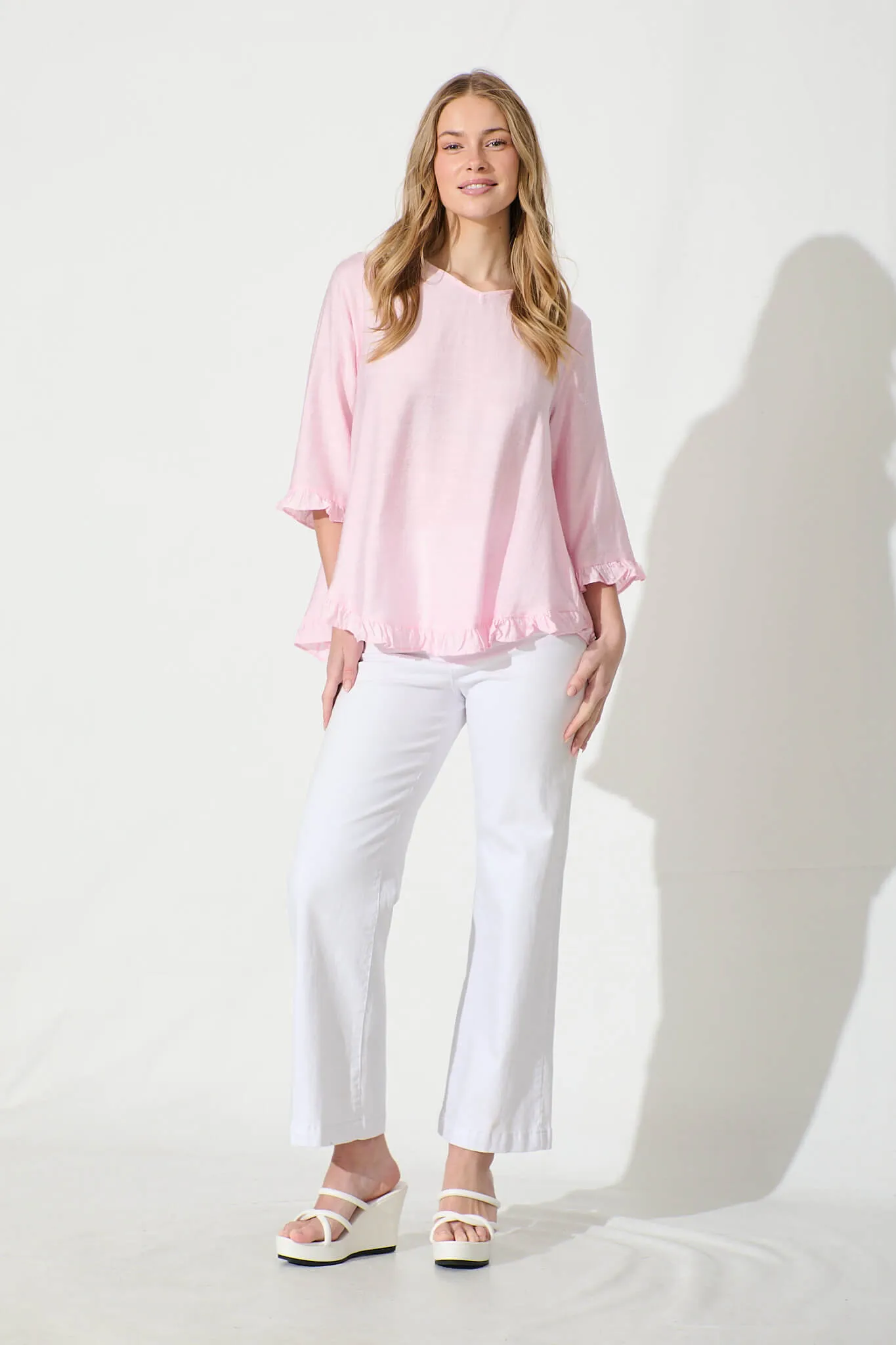 Gia Top in Pale Pink sold by St Frock product image thumbnail 4