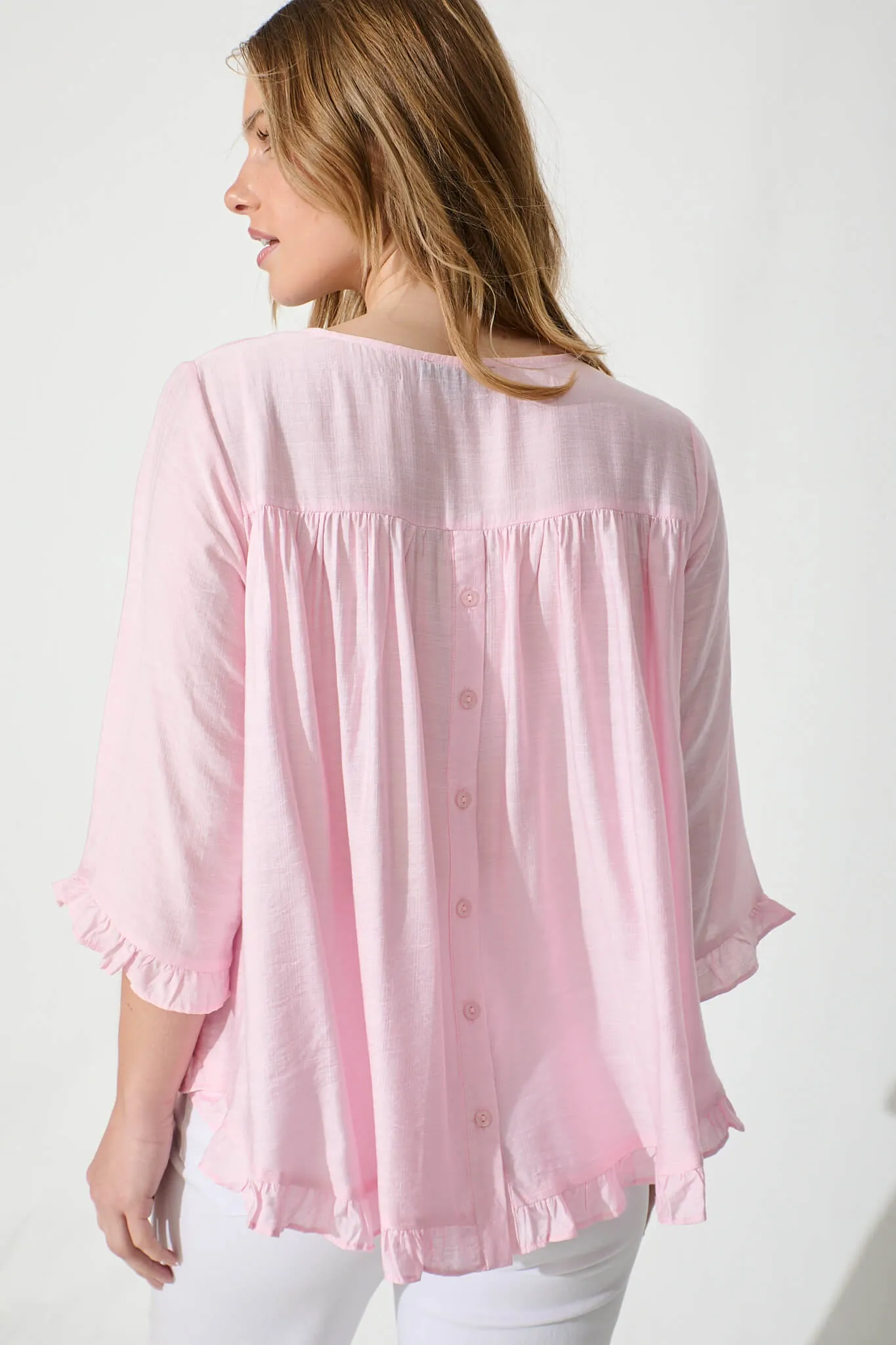 Gia Top in Pale Pink sold by St Frock product image thumbnail 5