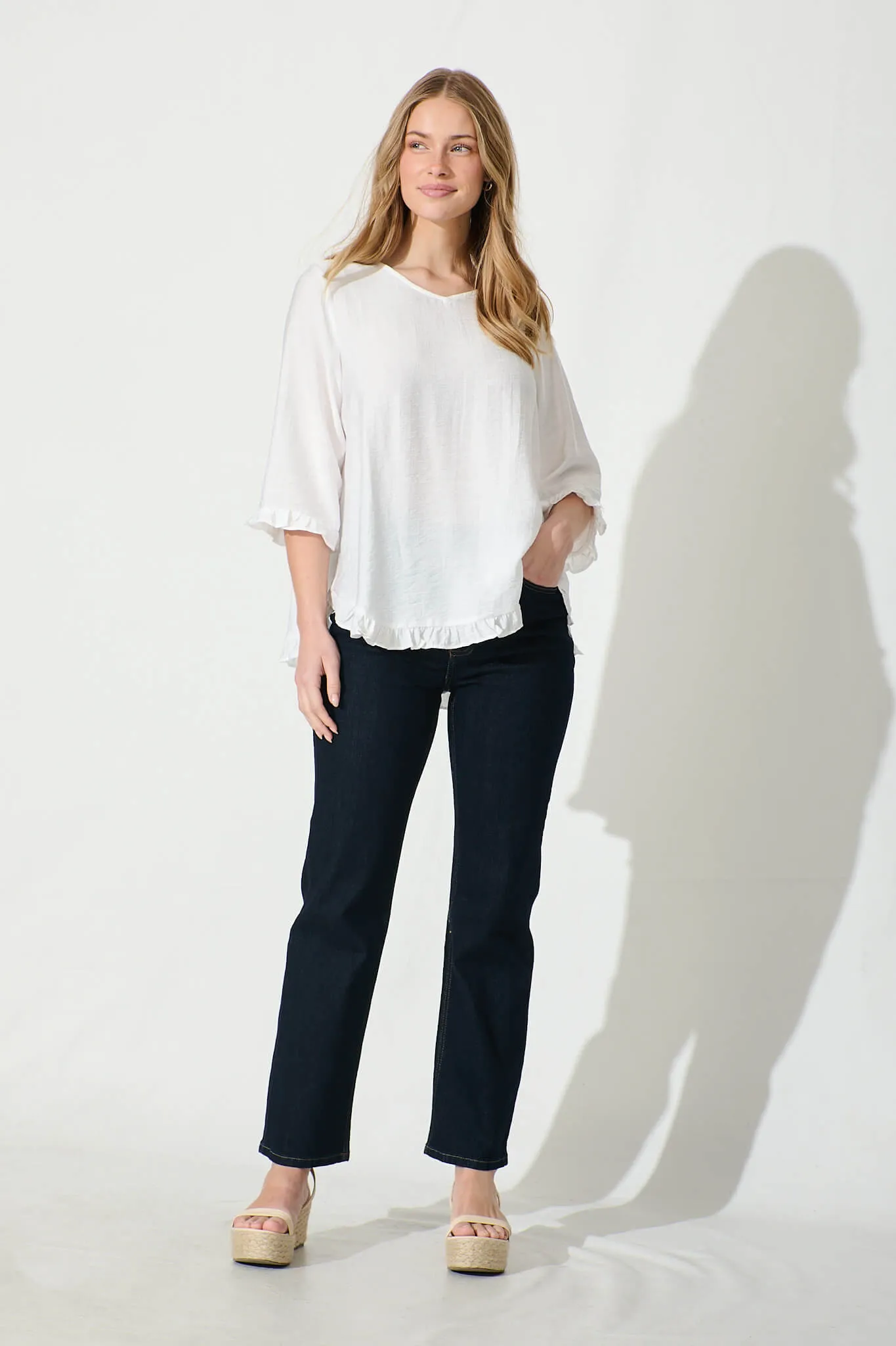 Gia Top in White sold by St Frock product image thumbnail 4