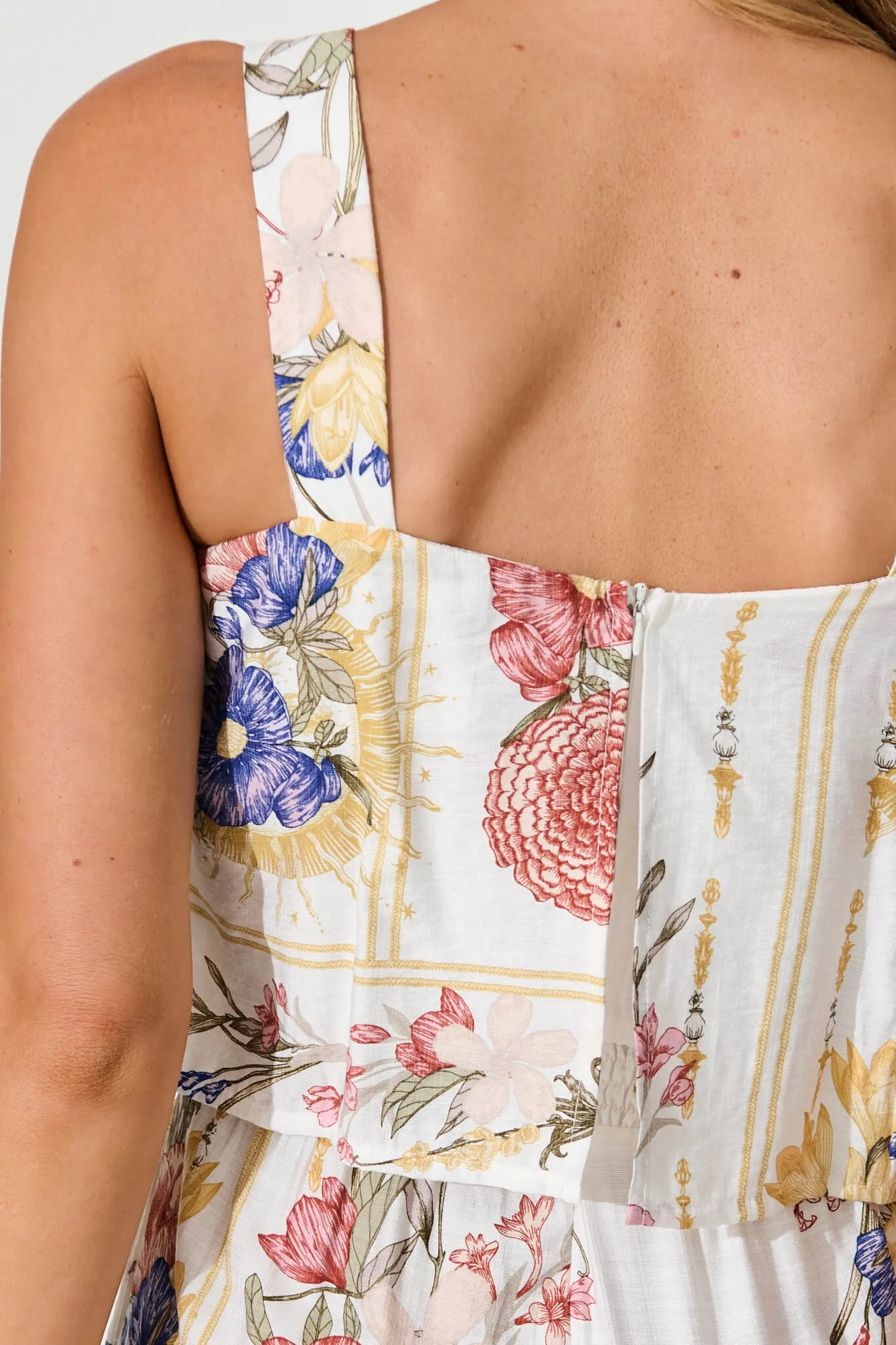 Sandcastle Jumpsuit In Vintage Floral Print sold by St Frock product image thumbnail 5