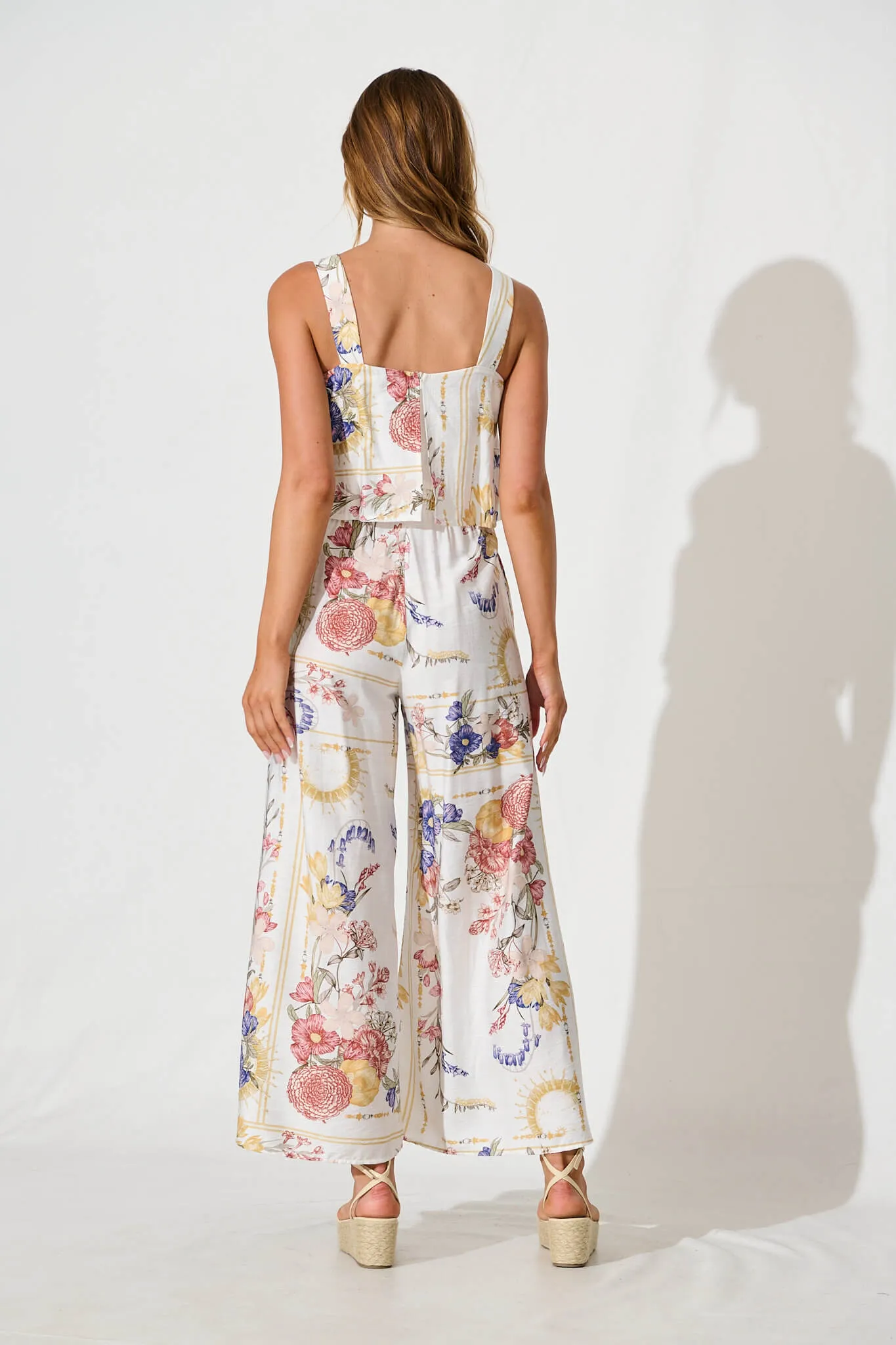 Sandcastle Jumpsuit In Vintage Floral Print sold by St Frock product image thumbnail 4