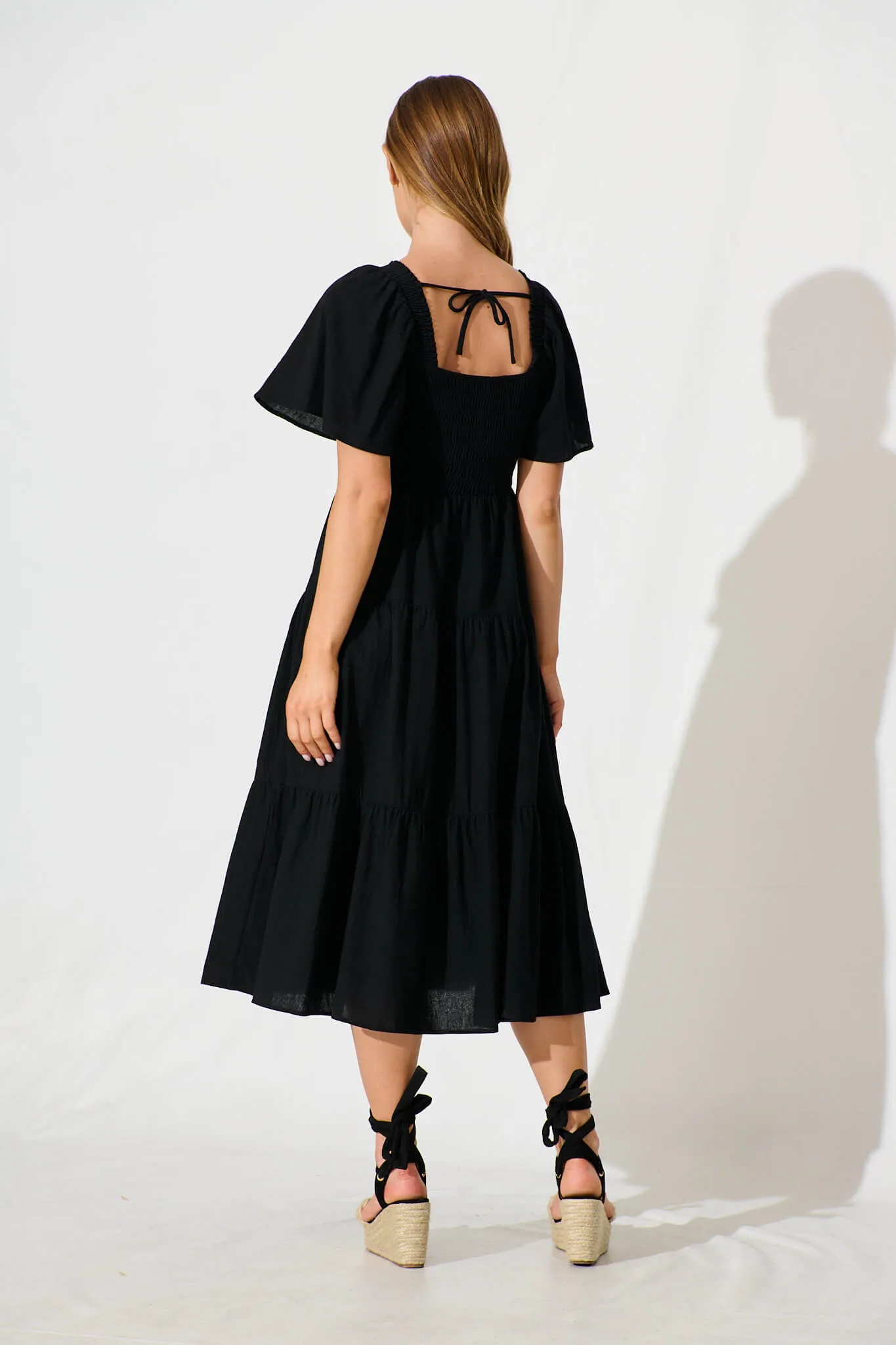 Akino Midi Dress in Black sold by St Frock product image thumbnail 4