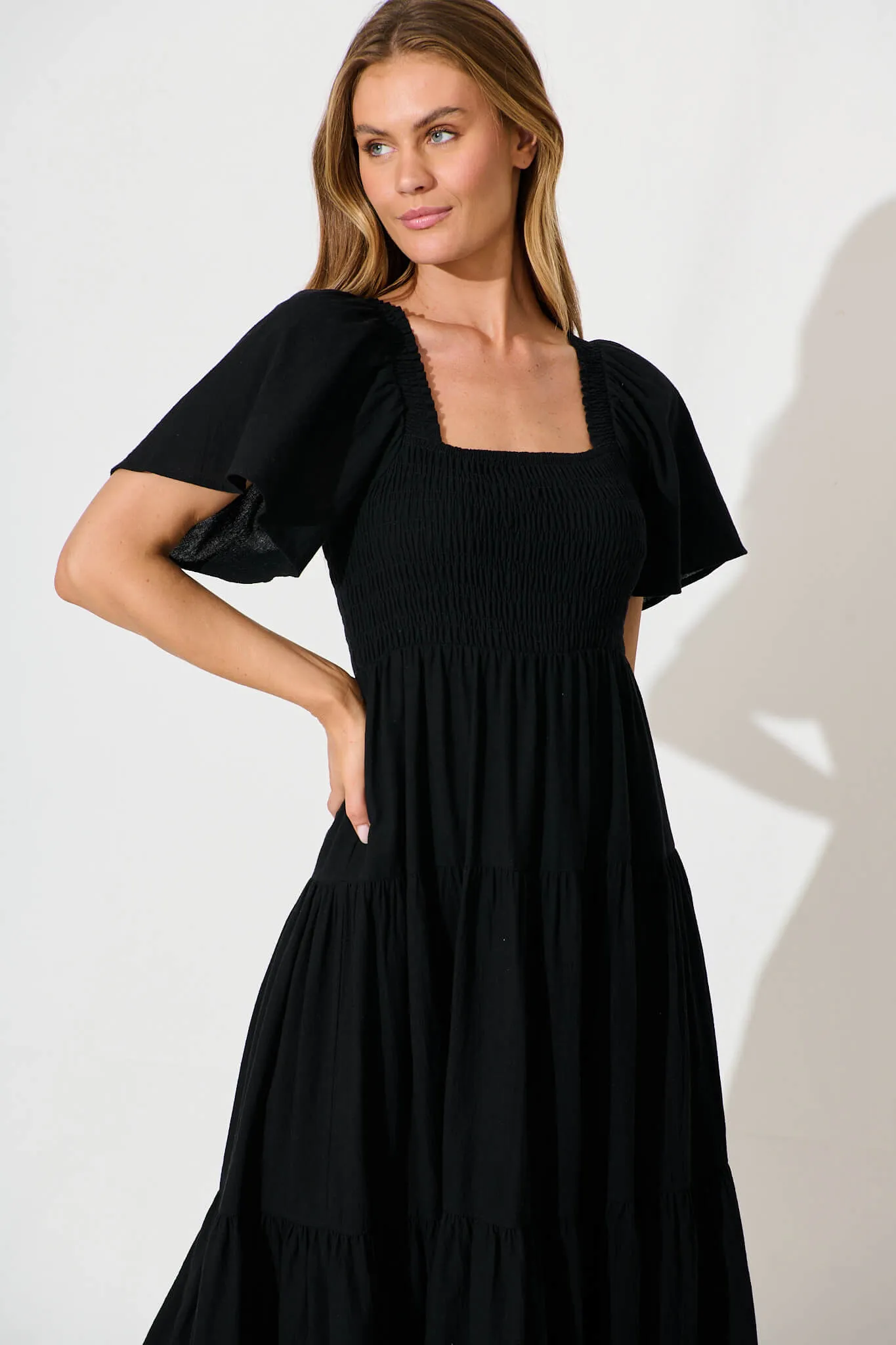 Akino Midi Dress in Black sold by St Frock product image thumbnail 2
