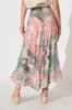 Talisse Maxi Skirt in Apricot Multi Patchwork sold by St Frock