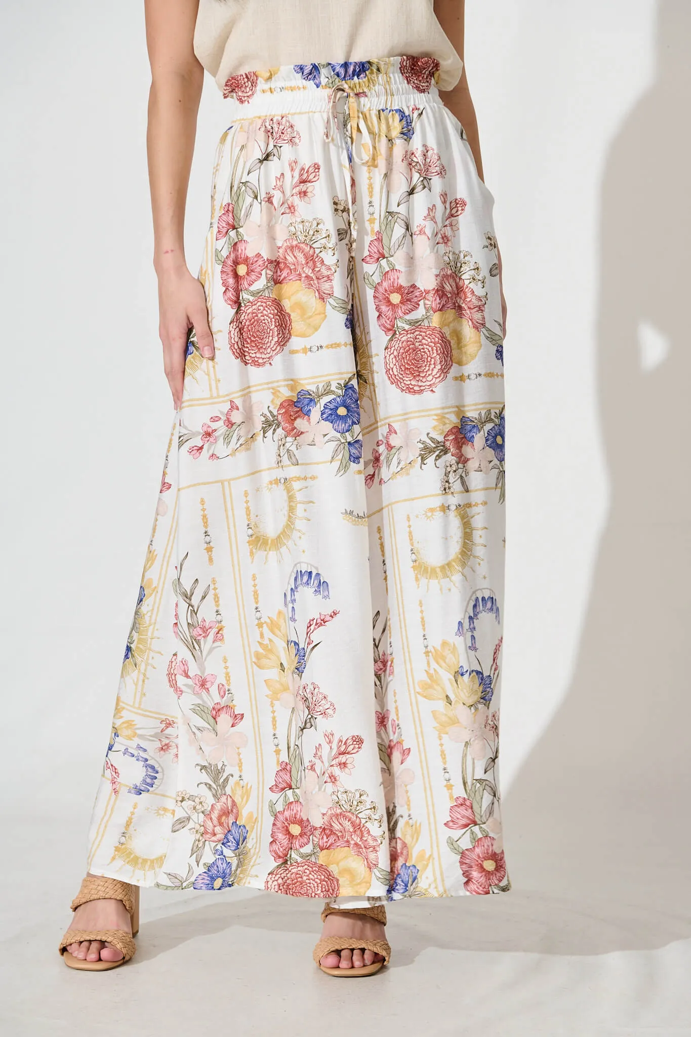 Mariah Pant In Vintage Floral Print sold by St Frock