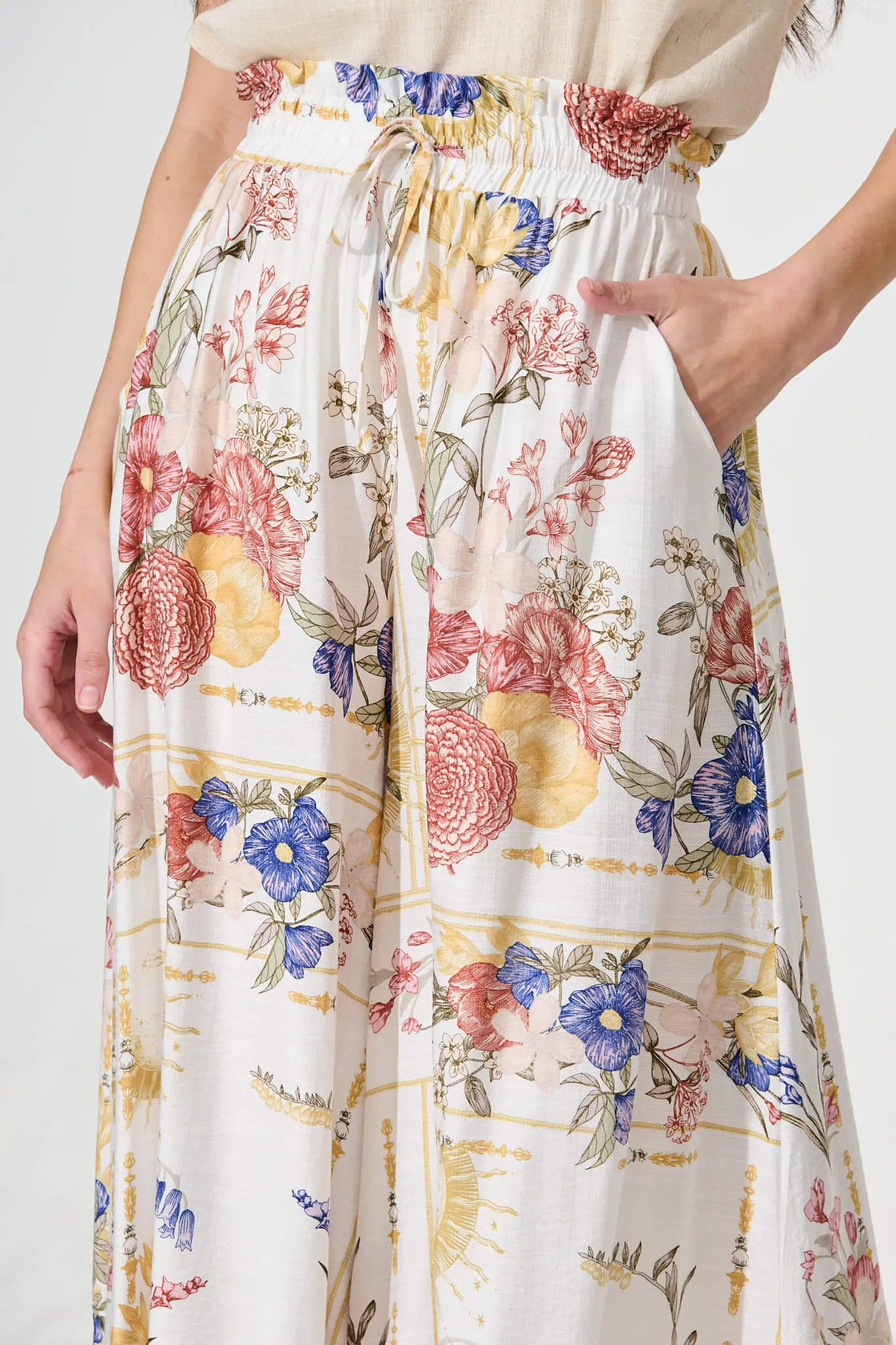 Mariah Pant In Vintage Floral Print sold by St Frock product image thumbnail 5