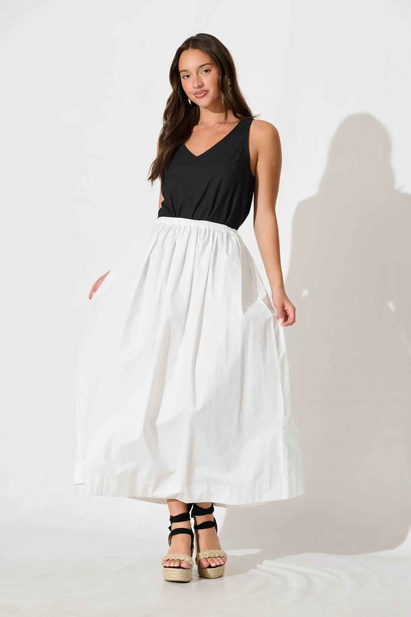 Kaycie Top in Black Cotton Linen sold by St Frock product image thumbnail 5