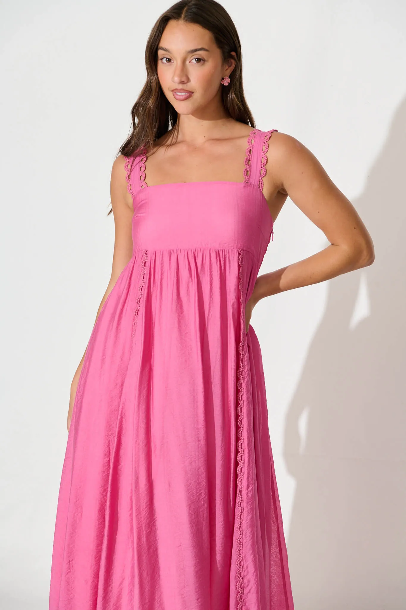 Cailene Maxi Sundress in Pink sold by St Frock product image thumbnail 2