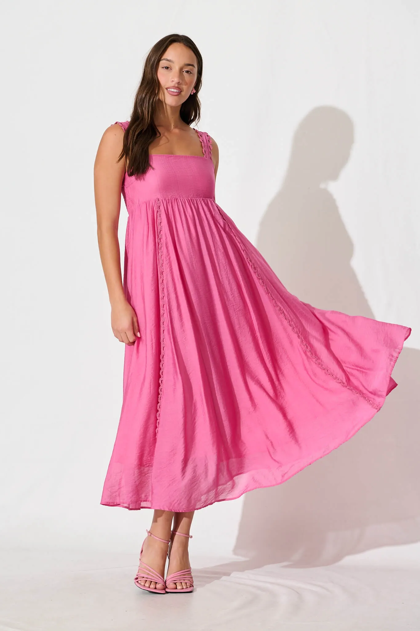 Cailene Maxi Sundress in Pink sold by St Frock