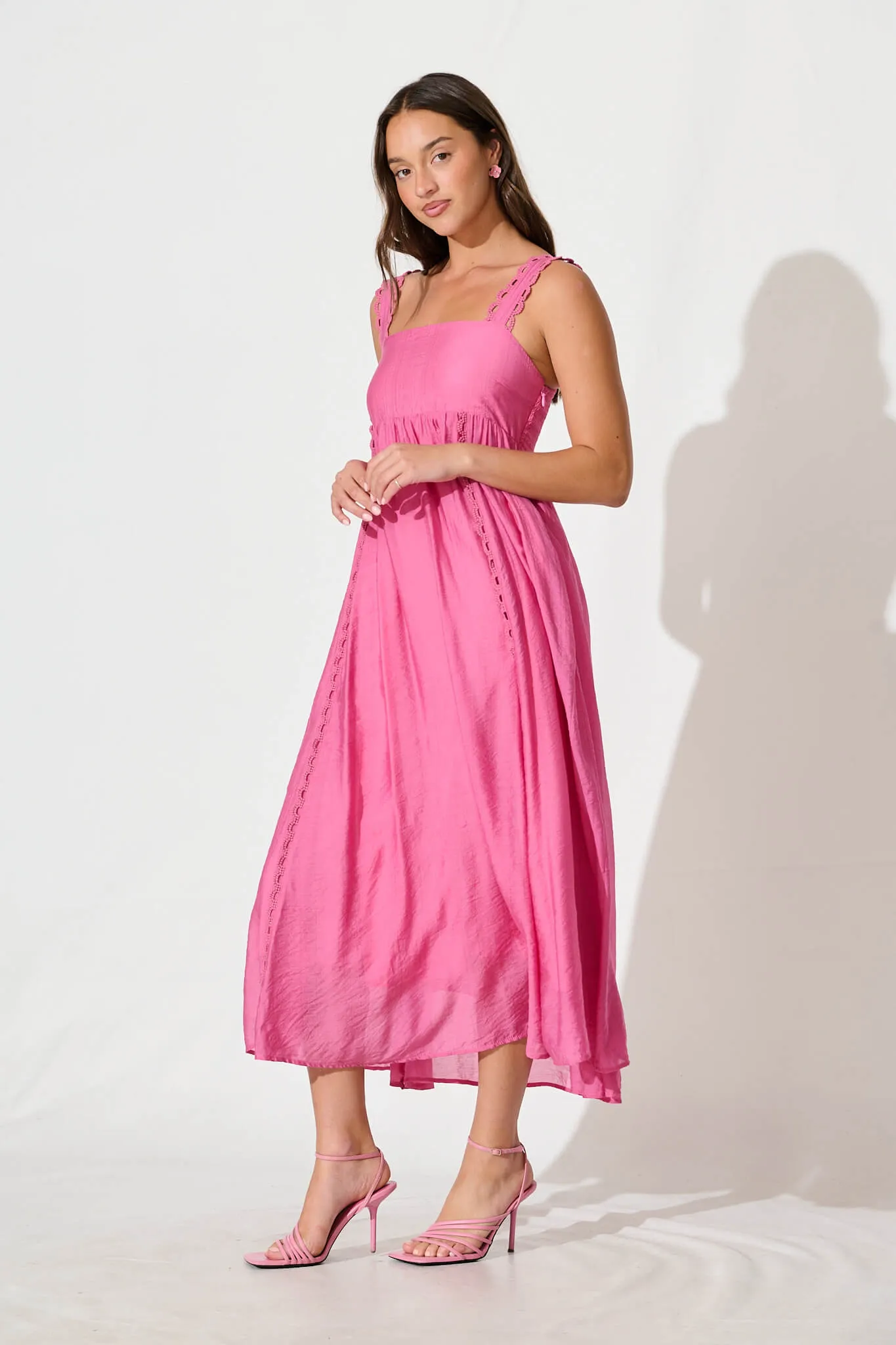 Cailene Maxi Sundress in Pink sold by St Frock product image thumbnail 3