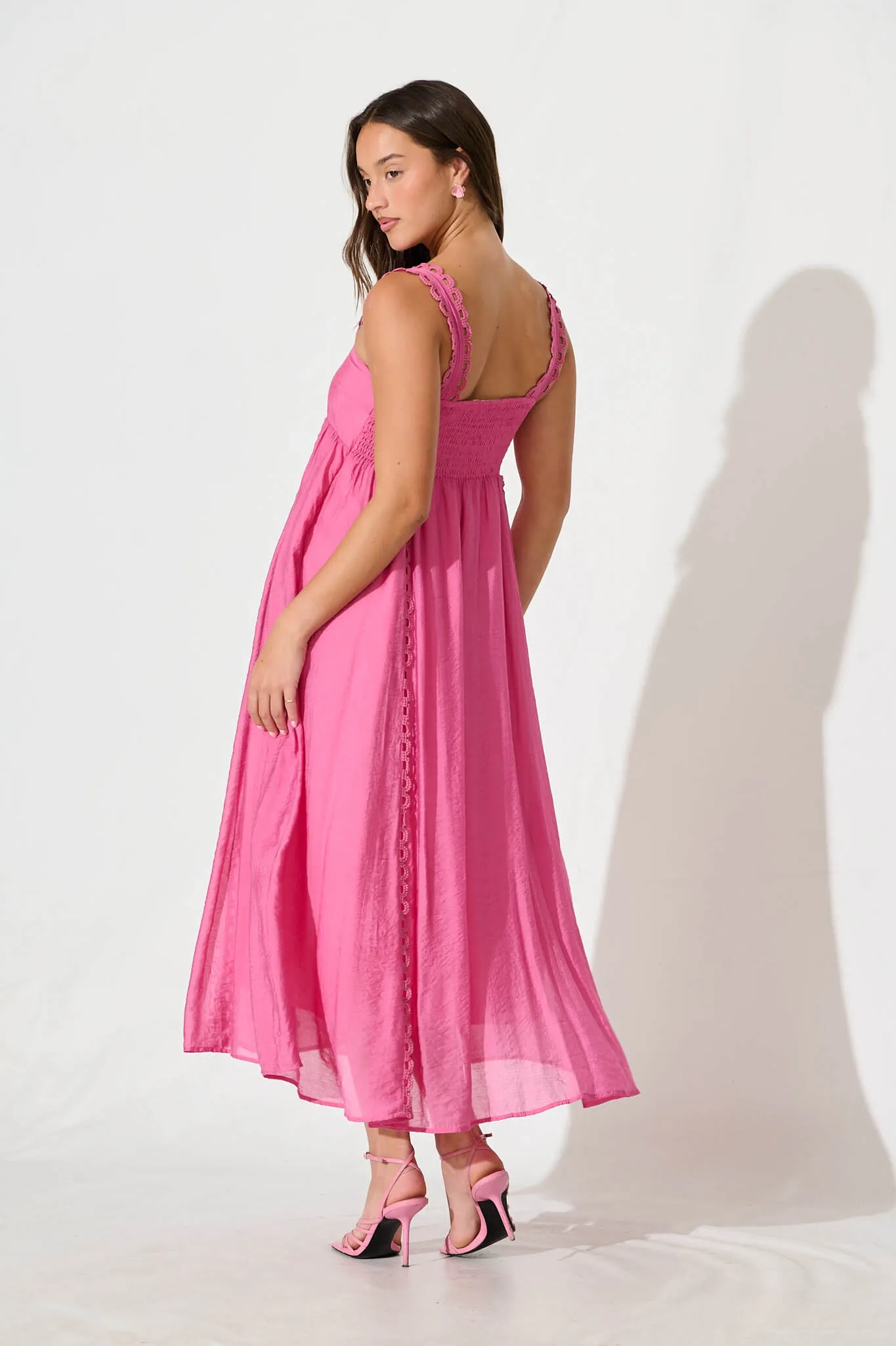 Cailene Maxi Sundress in Pink sold by St Frock product image thumbnail 4