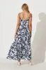 Matilda Maxi Sundress In Navy With Cream Floral sold by St Frock