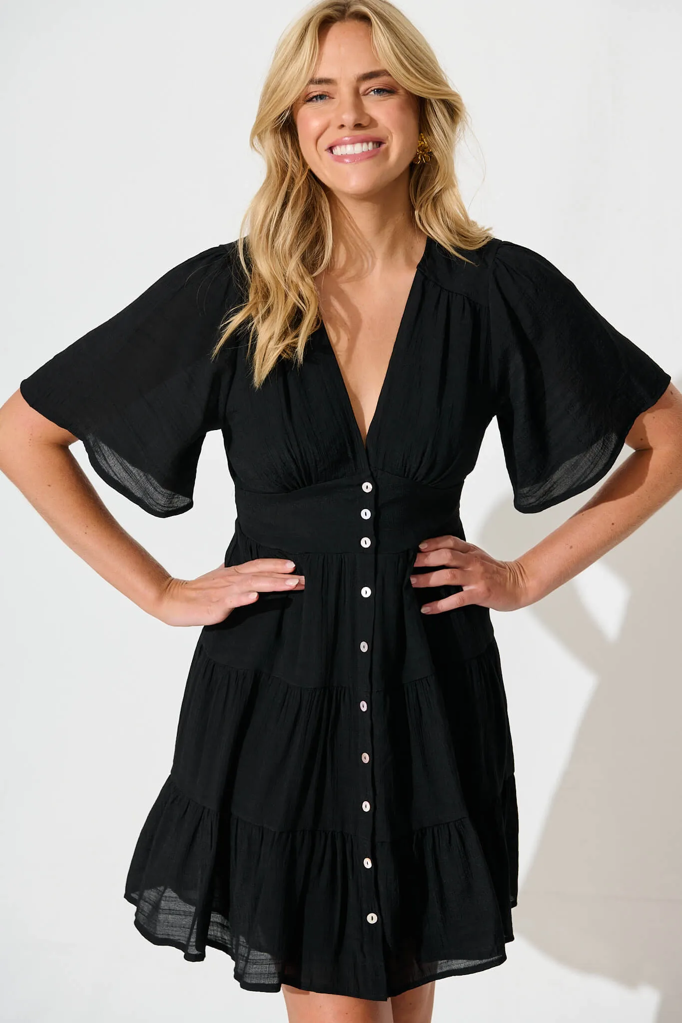 Esmarie Dress in Black sold by St Frock product image thumbnail 2