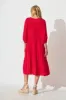 Barrymore Midi Smock Dress in Red sold by St Frock