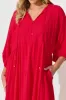 Barrymore Midi Smock Dress in Red sold by St Frock