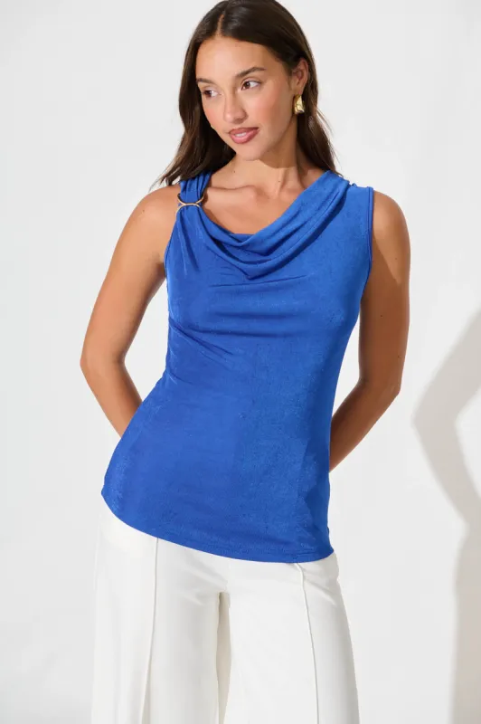 Keoni Top in Cobalt Blue sold by St Frock
