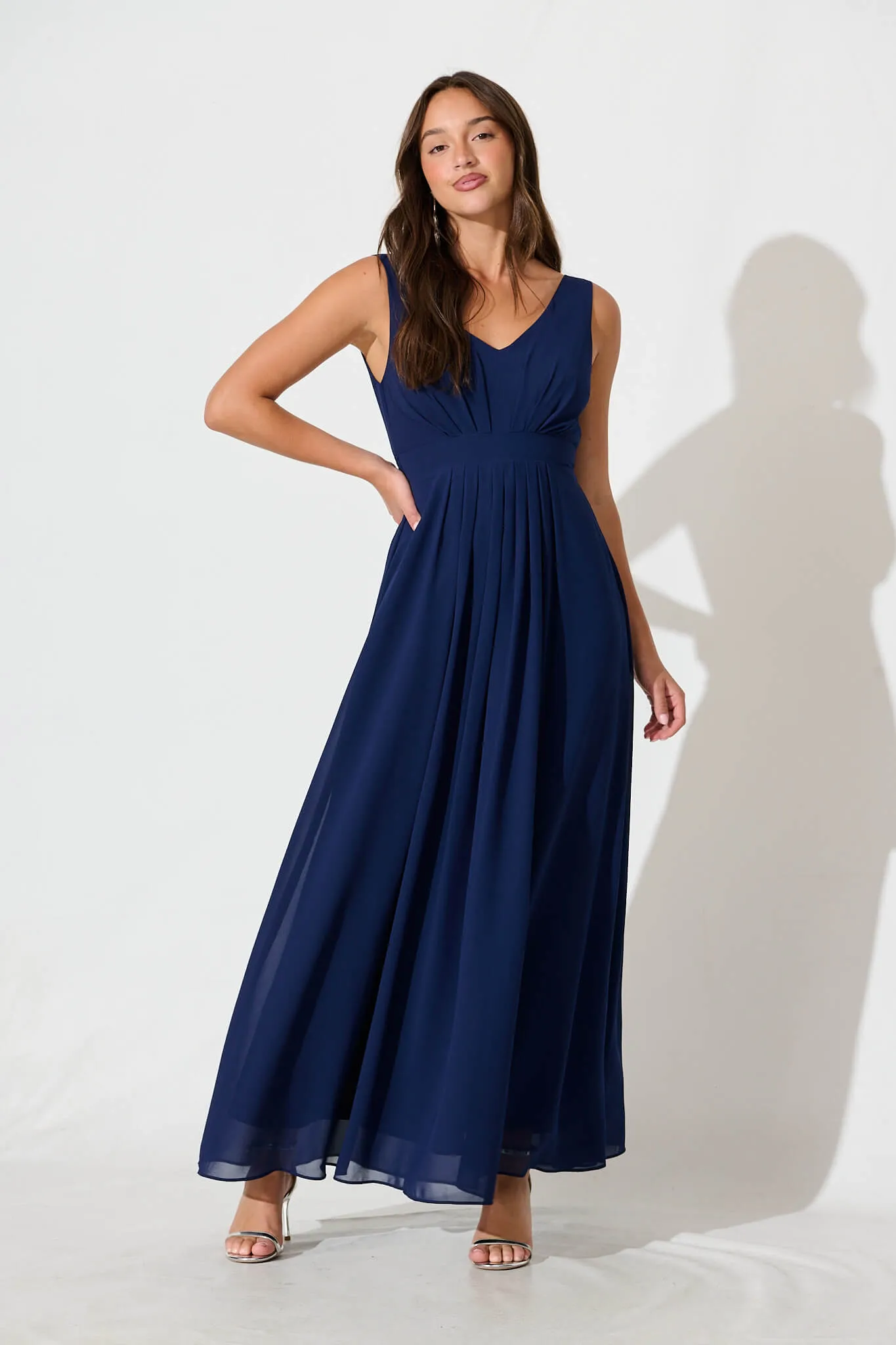 Wonderful Maxi Dress Navy sold by St Frock