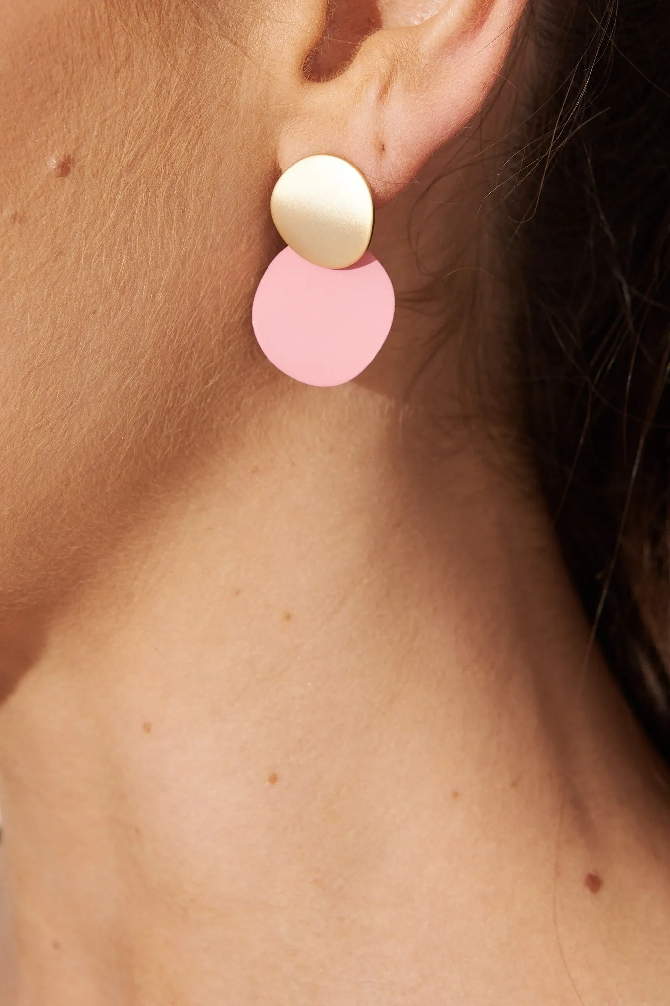 Gloria Earrings In Blush With Gold sold by St Frock product image thumbnail 4