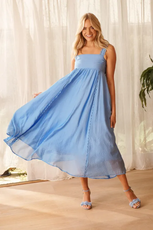 Cailene Maxi Sundress in Blue sold by St Frock